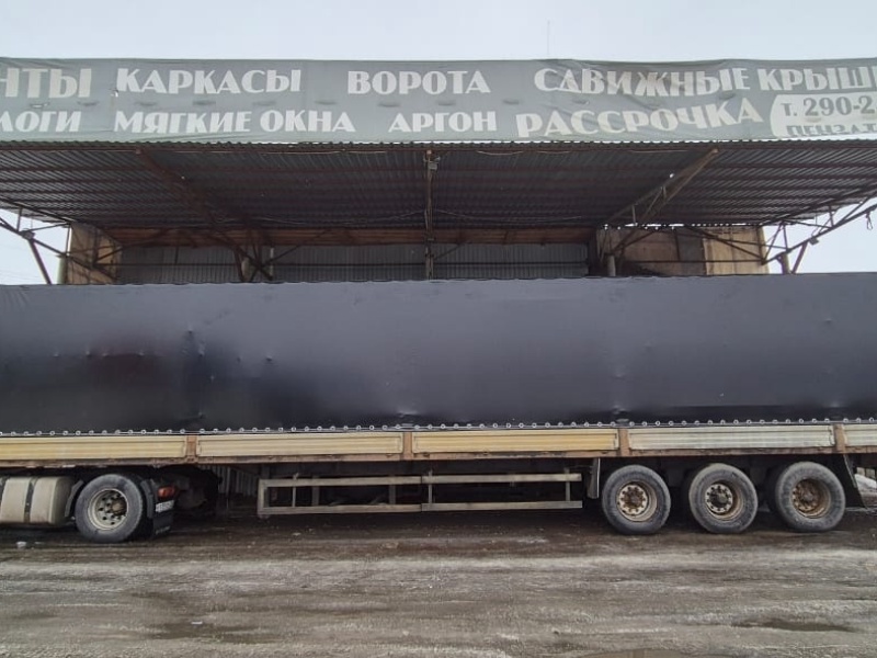 Боковые шторы в чёрном цвете, Пенза — фото 22