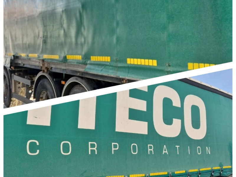 Ремонт боковых штор на полуприцеп для компании ITECO, Пенза — фото 24